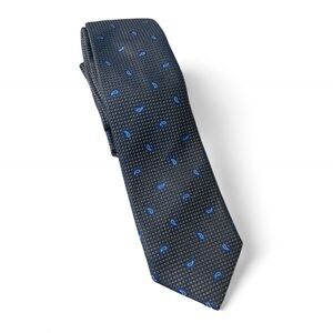 David Donahue Tie with Blue Paisley Accents